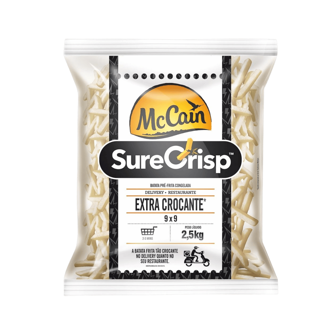 Batata SureCrisp 9mm Cong 2,5kg - McCain